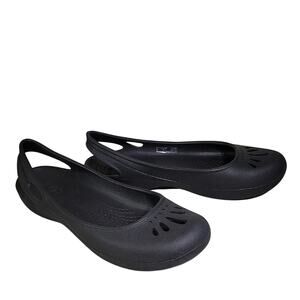 Crocs Kadee Black Slingback Flats Womens Size 6